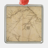 Lexington District, South Carolina Metalen Ornament (Voorkant)