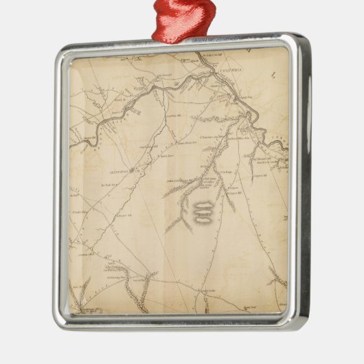 Lexington District, South Carolina Metalen Ornament (Links)