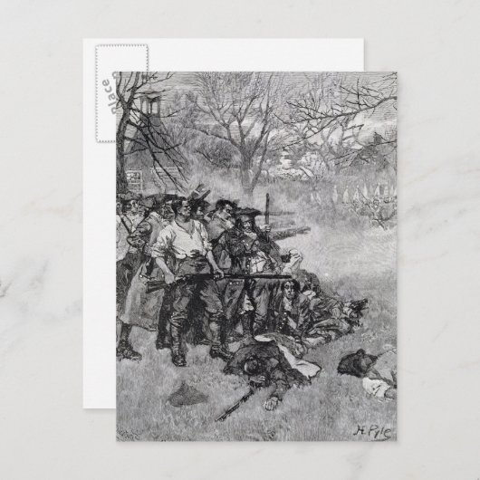 Lexington Green Briefkaart (Voorkant / Achterkant)