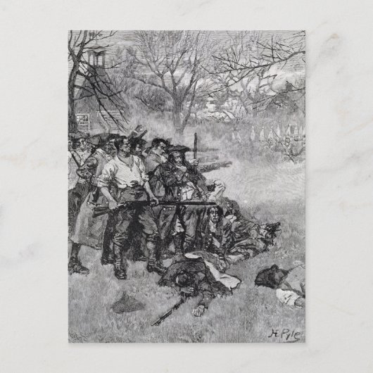 Lexington Green Briefkaart (Voorkant)