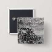 Lexington Green Vierkante Button 5,1 Cm (Voorkant /achterkant)