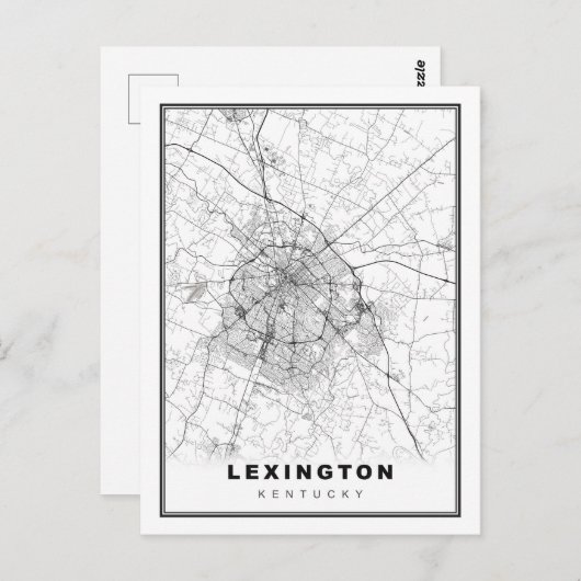 Lexington-kaart Briefkaart (Voorkant / Achterkant)
