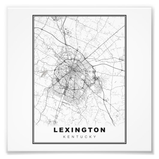 Lexington-kaart Foto Afdruk (Voorkant)