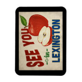 Lexington Kentucky Apple - Vintage Travel Magneet (Verticaal)