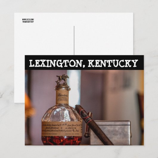 LEXINGTON KENTUCKY BOURBON Postcard Briefkaart (Voorkant / Achterkant)