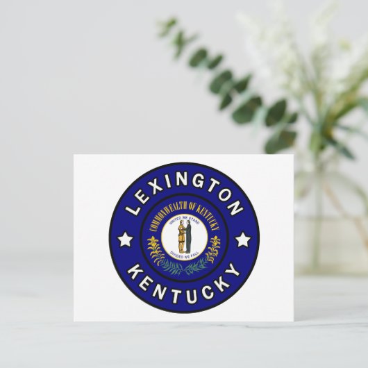 Lexington Kentucky Briefkaart (Staand voorkant)