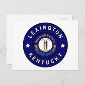 Lexington Kentucky Briefkaart (Voorkant / Achterkant)