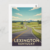 Lexington Kentucky Briefkaart (Voorkant / Achterkant)