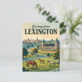 Lexington Kentucky Briefkaart (Staand voorkant)