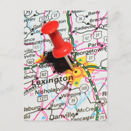 Lexington, Kentucky Briefkaart (Voorkant)