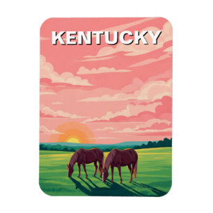 Lexington Kentucky Briefkaart Horse Boerderij Magneet