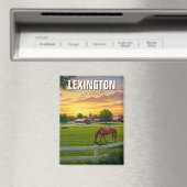 Lexington Kentucky Briefkaart Horse Boerderij Magneet (Insitu (Vaatwasser))