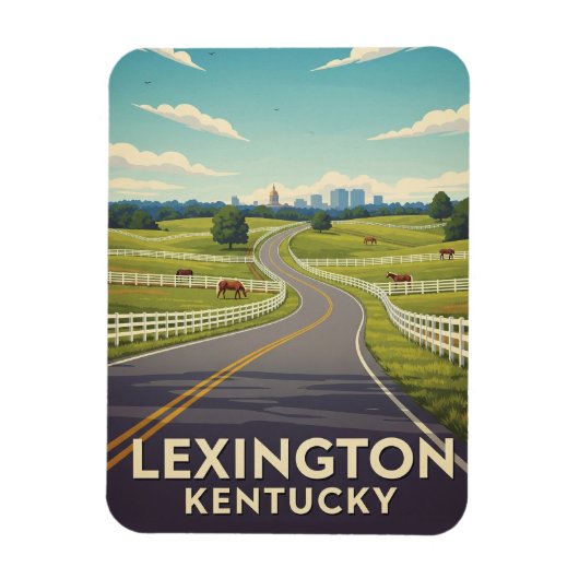 Lexington Kentucky Briefkaart Magneet (Verticaal)