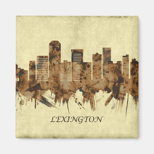 Lexington Kentucky Cityscape Magneet (Voorkant)