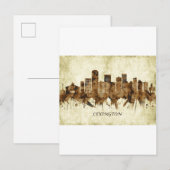 Lexington Kentucky Cityscape Uitnodiging Briefkaart (Voorkant / Achterkant)