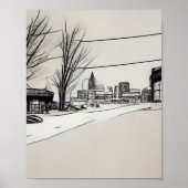 Lexington Kentucky Comics-stijl Poster (Voorkant)