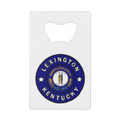Lexington Kentucky Creditkaart Flessenopener (Voorkant)