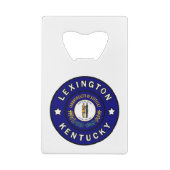 Lexington Kentucky Creditkaart Flessenopener (Achterkant)