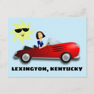 LEXINGTON, KENTUCKY GIRL IN Briefkaarten MET KARAK