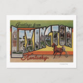 Lexington, Kentucky - grote lettertjes Briefkaart (Voorkant)