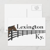 Lexington Kentucky Horse and Fence Briefkaart (Voorkant / Achterkant)