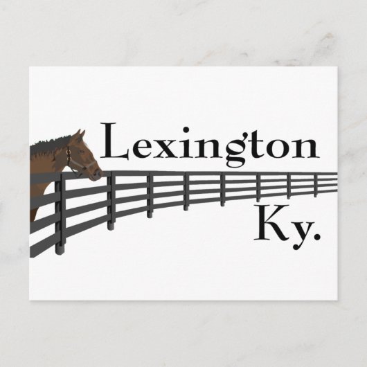 Lexington Kentucky Horse and Fence Briefkaart (Voorkant)