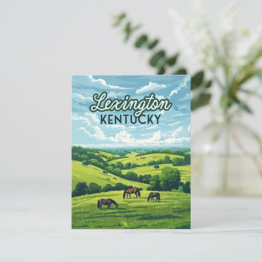 Lexington Kentucky Horses Bluegrass Boerderijen Ka (Staand voorkant)