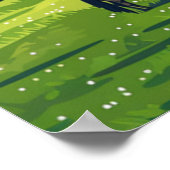 Lexington Kentucky Horses Bluegrass Boerderijen Poster (Hoek)