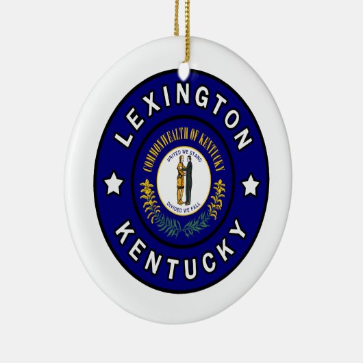Lexington Kentucky Keramisch Ornament (Rechts)