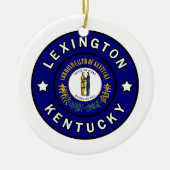 Lexington Kentucky Keramisch Ornament (Voorkant)