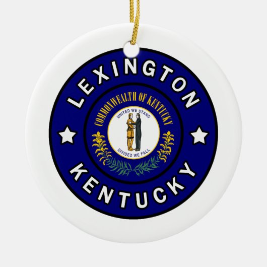 Lexington Kentucky Keramisch Ornament (Voorkant)
