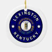Lexington Kentucky Keramisch Ornament (Achterkant)