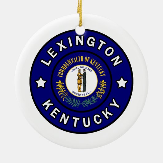 Lexington Kentucky Keramisch Ornament (Achterkant)