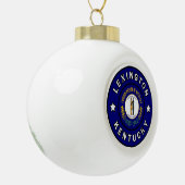 Lexington Kentucky Keramische Bal Ornament (Links)