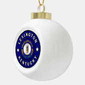 Lexington Kentucky Keramische Bal Ornament (Rechts)