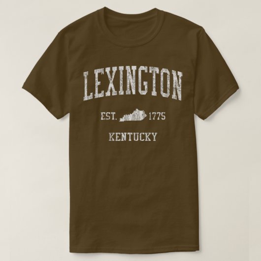 Lexington Kentucky KY  Sportontwerp T-shirt (Design voorkant)