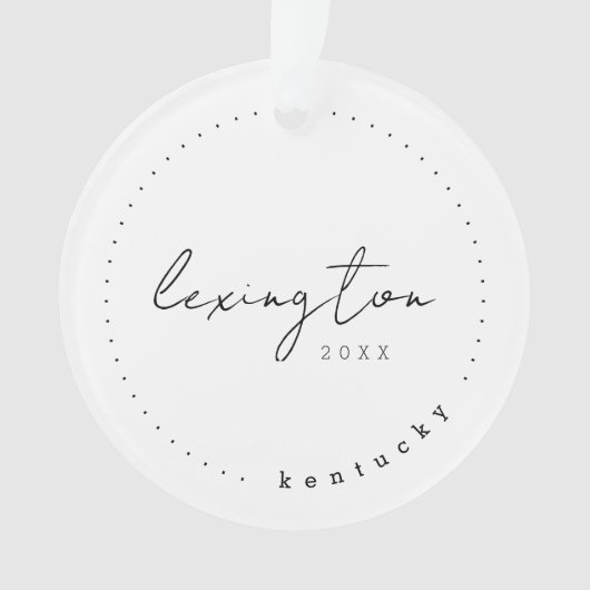 Lexington Kentucky KY Travel Verenigde Staten Ornament (voorkant)