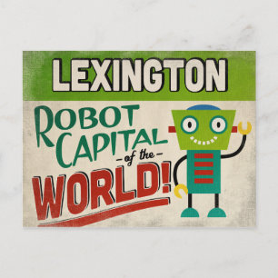 Lexington Kentucky Robot - Funny  Briefkaart
