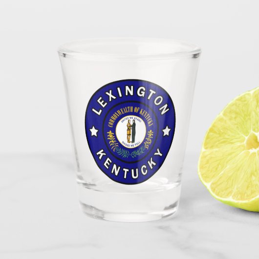 Lexington Kentucky Shot Glas (Voorkant)