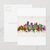 Lexington Kentucky Skyline Uitnodiging Briefkaart (Voorkant / Achterkant)