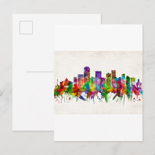 Lexington Kentucky Skyline Uitnodiging Briefkaart (Voorkant / Achterkant)