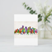 Lexington Kentucky Skyline Uitnodiging Briefkaart (Staand voorkant)