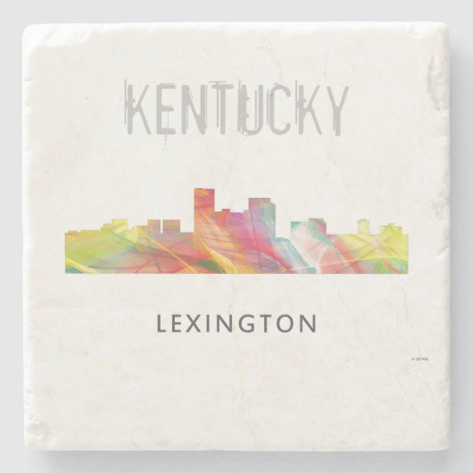 LEXINGTON KENTUCKY SKYLINE WB1 - STENEN ONDERZETTER (Voorkant)