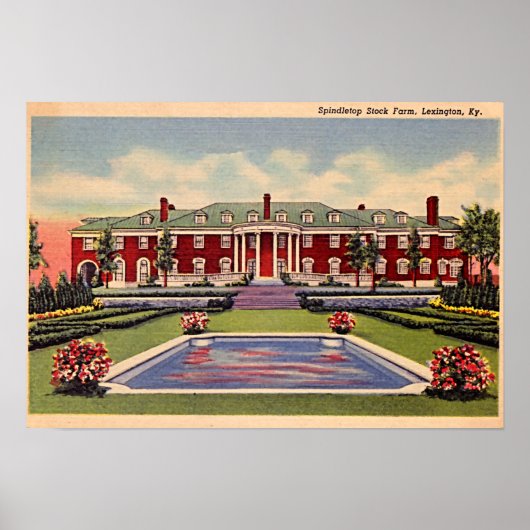 Lexington Kentucky Spindletop Stock Boerderij Poster (Voorkant)