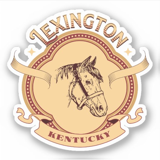 Lexington, Kentucky Sticker (Voorkant)
