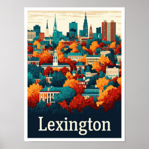 Lexington Kentucky Verenigde Staten Vintage Travel Poster