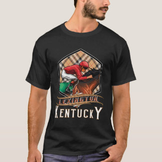 Lexington Kentucky Volbloed Paardenrennen Thema T-shirt
