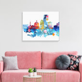 Lexington, Kentucky waterverf skyline Canvas Afdruk (Insitu (Woonkamer))