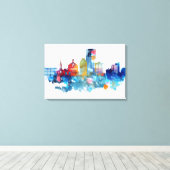 Lexington, Kentucky waterverf skyline Canvas Afdruk (Insitu (Houten vloer))
