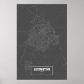 Lexington, Kentucky (zwart wit) Poster (Voorkant)